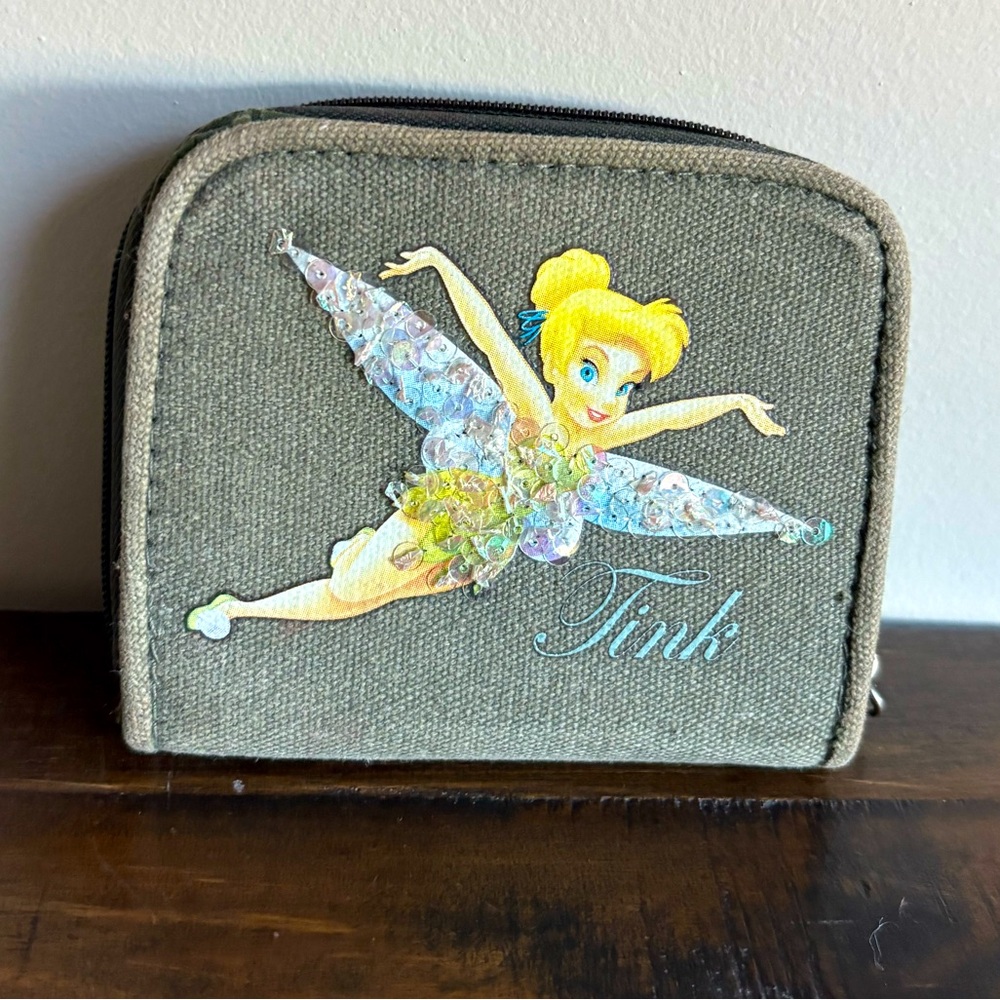 Disney Tinkerbell Canvas Sparkle Wallet